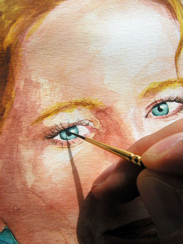Travailler un portrait en aquarelle Canson®