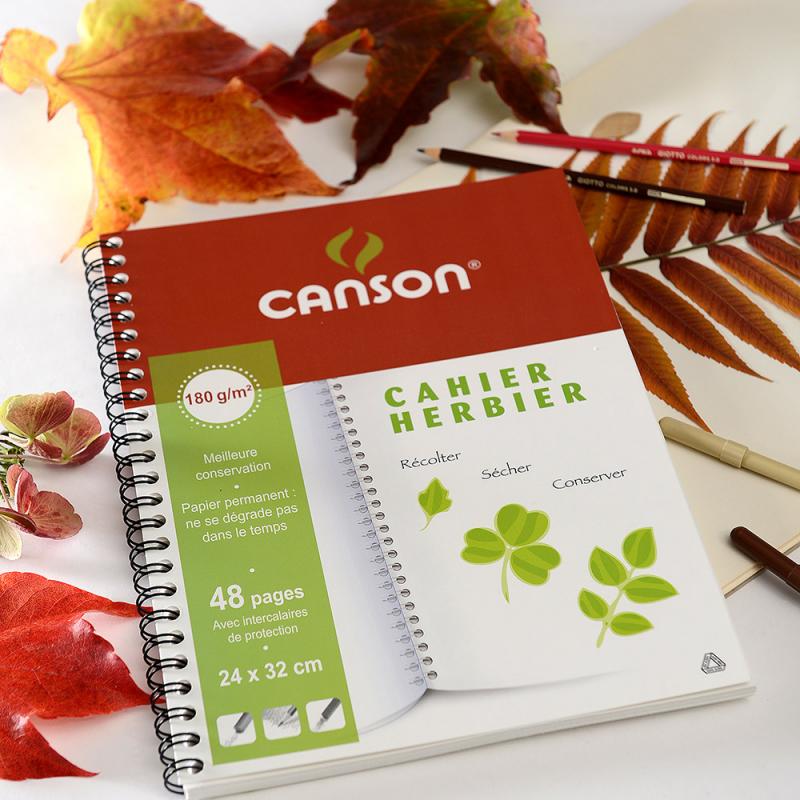 Cahier herbier Canson