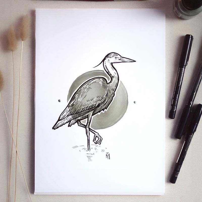 HÉRON de Marie-Eva Peltier