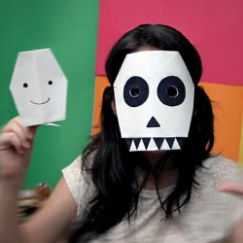 DIY blanc masque de mascarade bricolage, masque d'Halloween