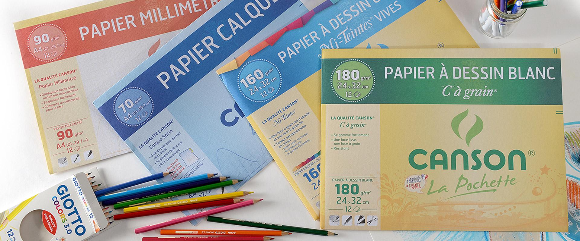 Papier canson couleur - Magasin et Courses en Ligne