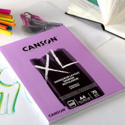Bloc de 50 feuilles de papier dessin Canson XL Bristol - papier extra blanc  et très lisse - 180g - A3 pas cher