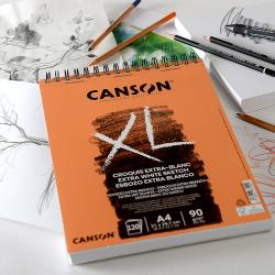 CANSON Bloc 30 feuilles de dessin XL MIXED MEDIA, A5 160 grammes, spirale  sur le petit côté
